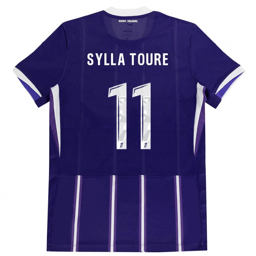 DanxenキッズIsmael Sylla Touré#11紫 白ホームシャツ2026/27ジャージーユニフォーム