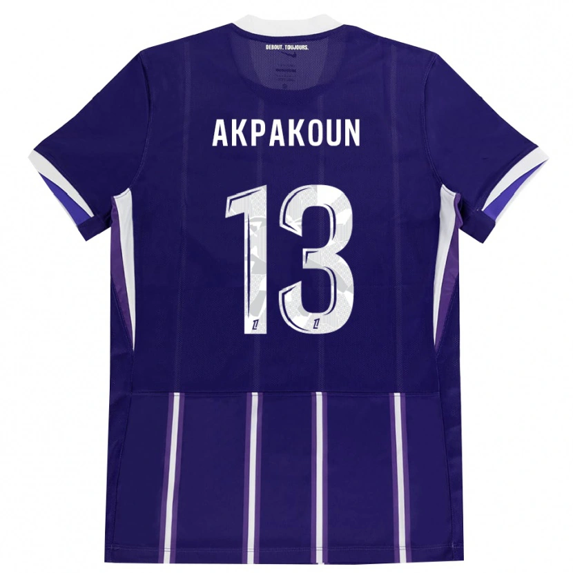 DanxenキッズNoé Akpakoun#13紫 白ホームシャツ2026/27ジャージーユニフォーム