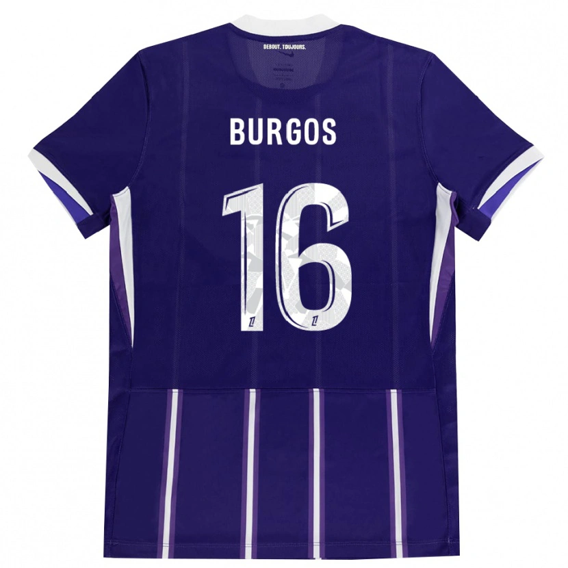 DanxenキッズDiego Burgos#16紫 白ホームシャツ2026/27ジャージーユニフォーム
