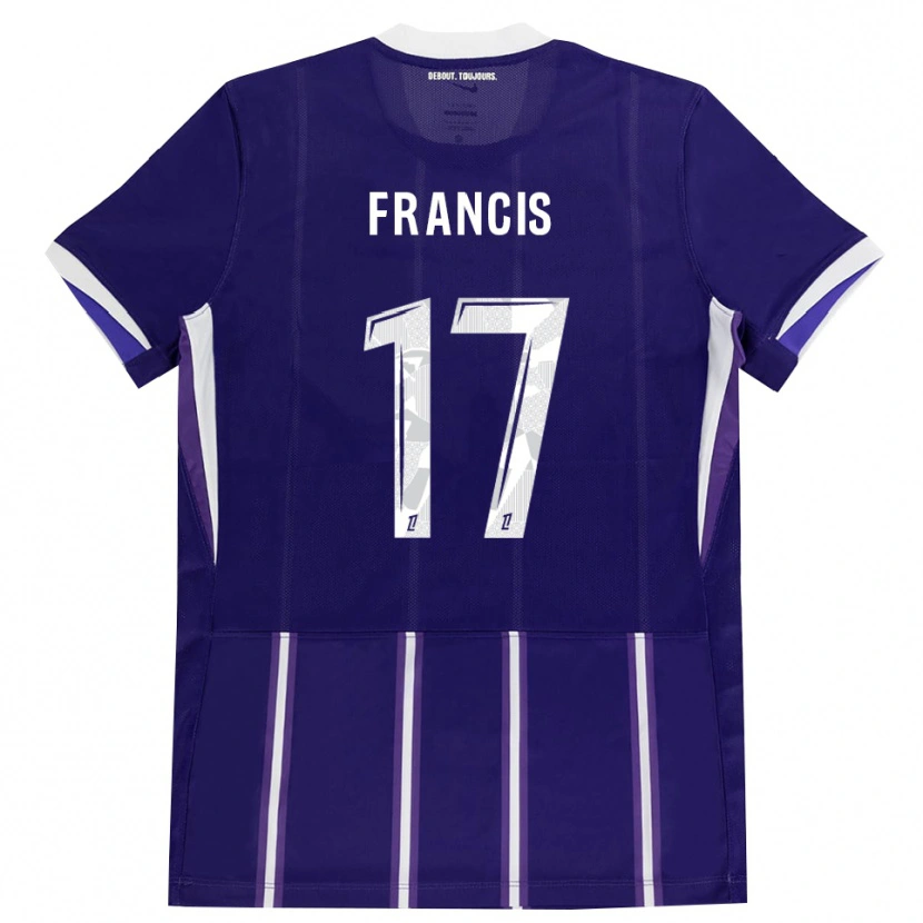 Danxenキッズアブ・フランシス#17紫 白ホームシャツ2026/27ジャージーユニフォーム