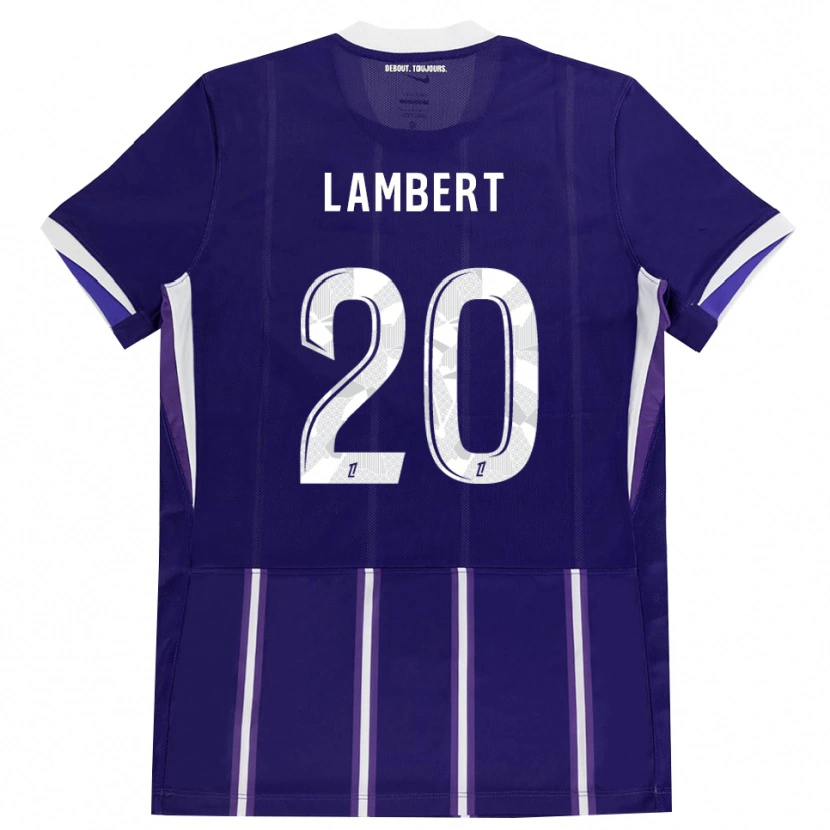 DanxenキッズSarah Lambert#20紫 白ホームシャツ2026/27ジャージーユニフォーム