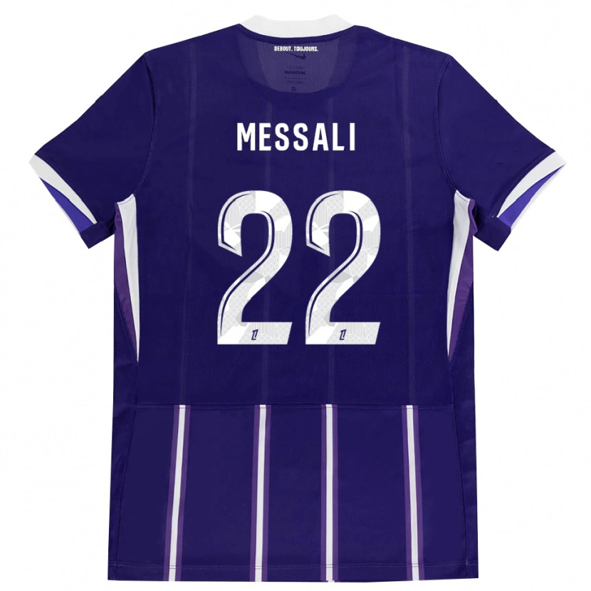 DanxenキッズRafik Messali#22紫 白ホームシャツ2026/27ジャージーユニフォーム