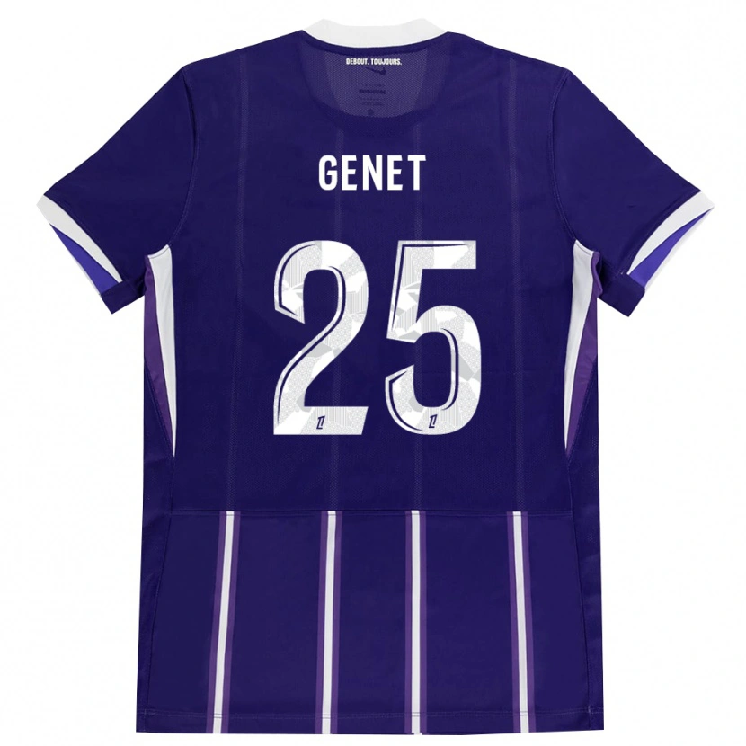 DanxenキッズMarine Genet#25紫 白ホームシャツ2026/27ジャージーユニフォーム