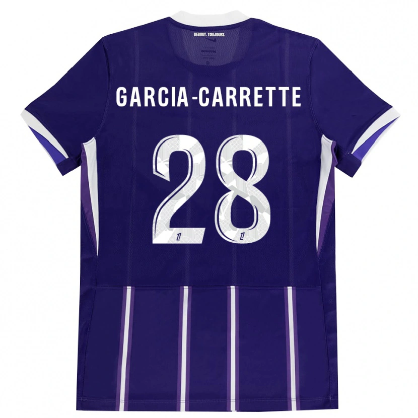 DanxenキッズHortense Garcia-Carrette#28紫 白ホームシャツ2026/27ジャージーユニフォーム