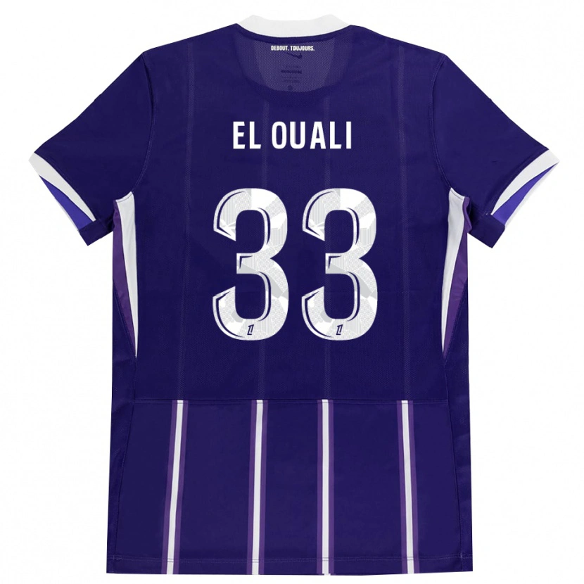 DanxenキッズAdam El Ouali#33紫 白ホームシャツ2026/27ジャージーユニフォーム