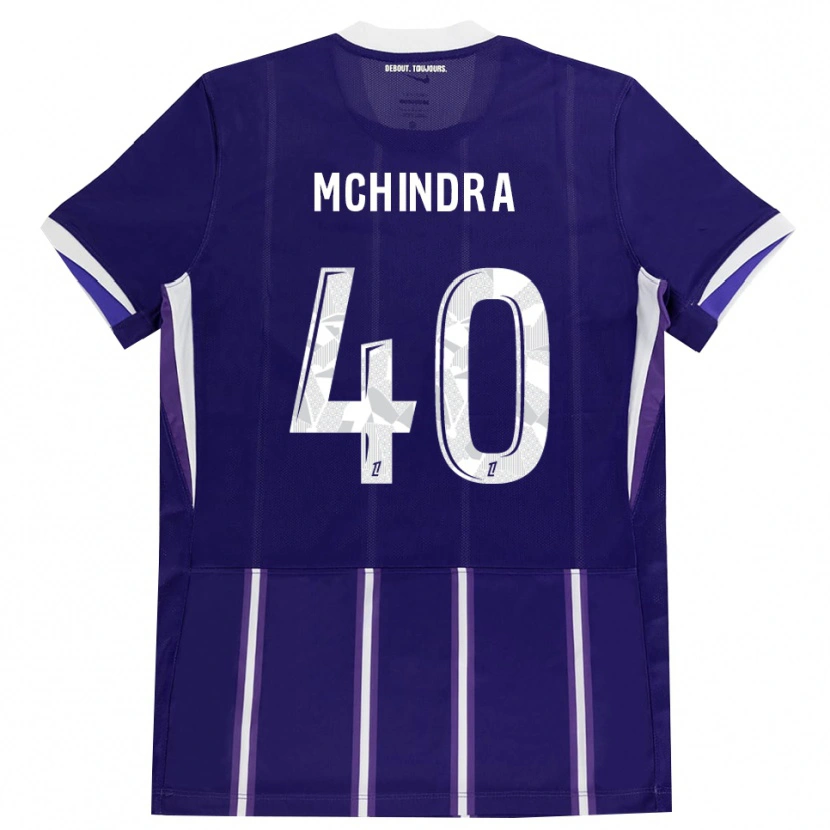 DanxenキッズNaime Said Mchindra#40紫 白ホームシャツ2026/27ジャージーユニフォーム