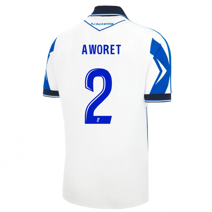 DanxenキッズFausther Aworet#2黒 白 青ホームシャツ2026/27ジャージーユニフォーム