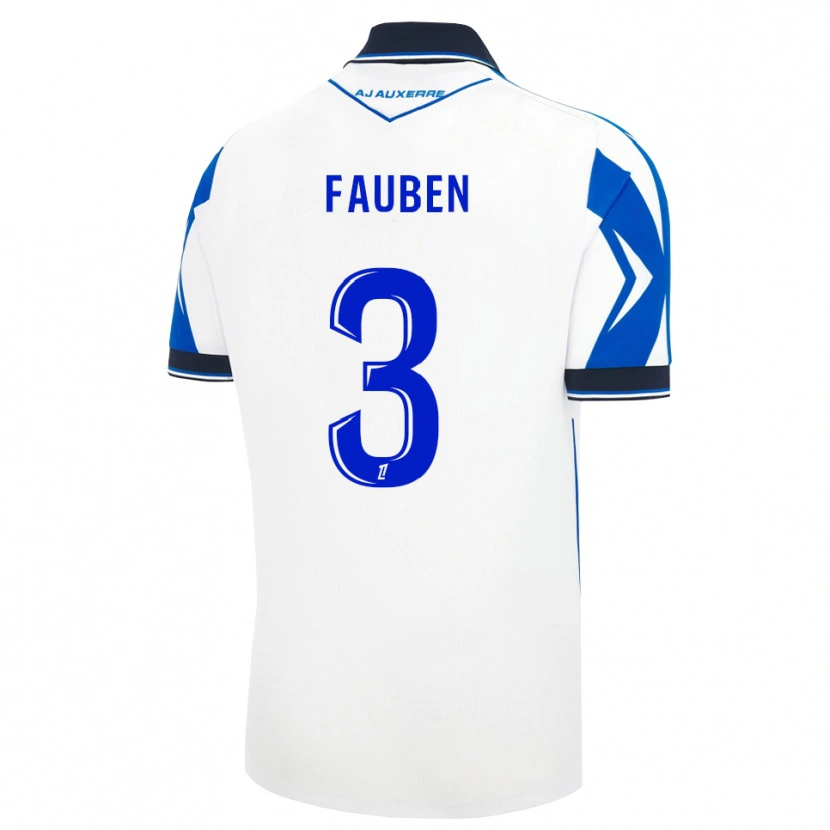 DanxenキッズMarc-Allan Fauben#3黒 白 青ホームシャツ2026/27ジャージーユニフォーム