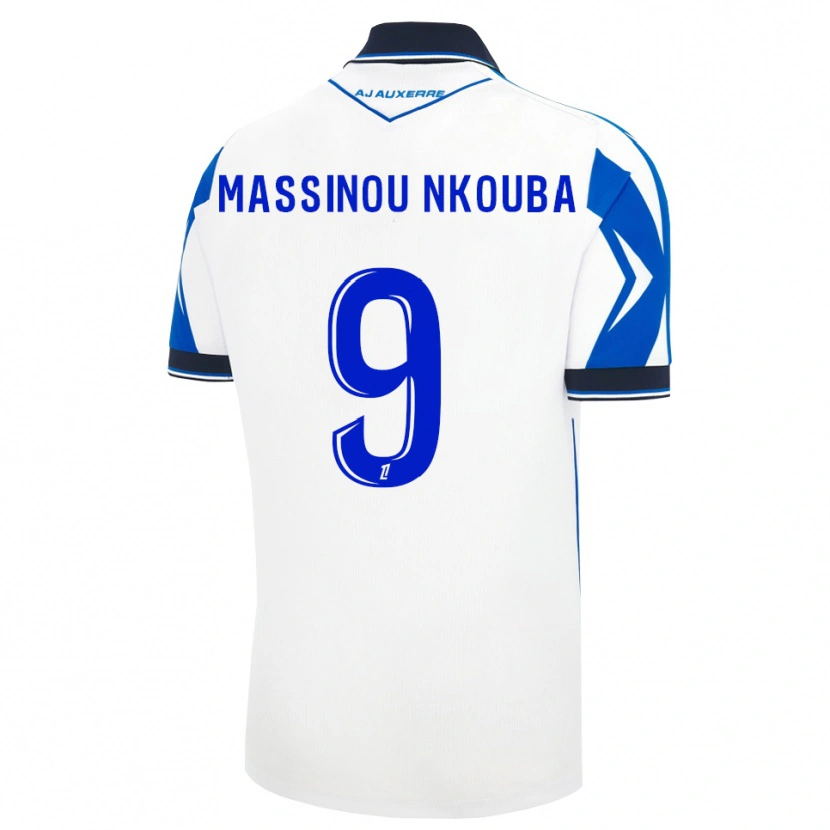 DanxenキッズPierre Massinou Nkouba#9黒 白 青ホームシャツ2026/27ジャージーユニフォーム