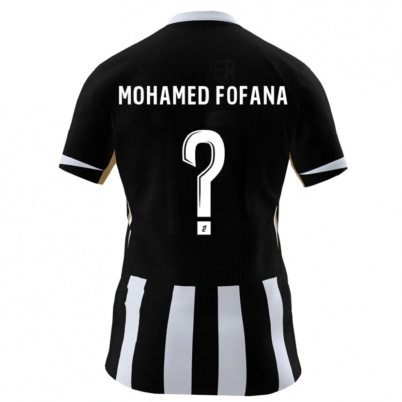 DanxenキッズYanis Mohamed Fofana#0黒 青ホームシャツ2026/27ジャージーユニフォーム