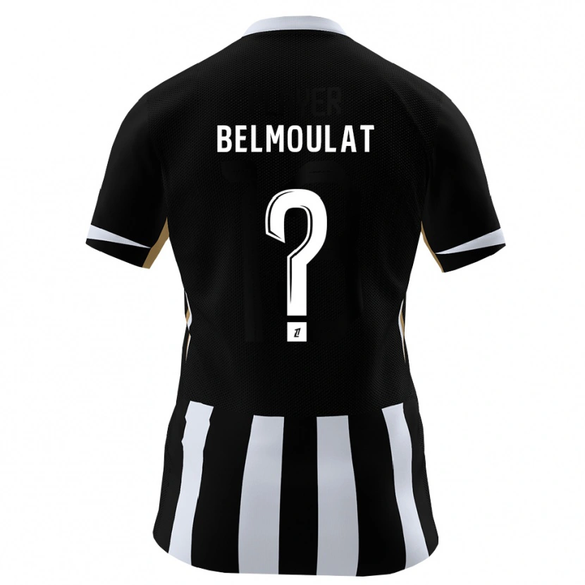 DanxenキッズZinédine Belmoulat#0黒 青ホームシャツ2026/27ジャージーユニフォーム