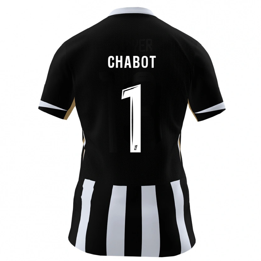 DanxenキッズMax-Edgar Chabot#1黒 青ホームシャツ2026/27ジャージーユニフォーム
