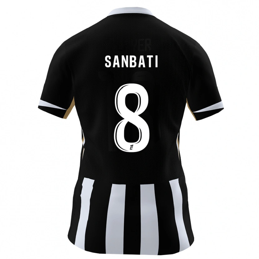 DanxenキッズSalim Sanbati#8黒 青ホームシャツ2026/27ジャージーユニフォーム