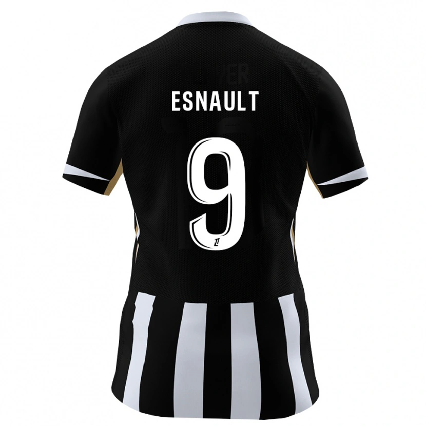 DanxenキッズJoshua Esnault#9黒 青ホームシャツ2026/27ジャージーユニフォーム