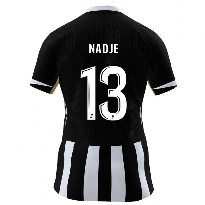 DanxenキッズGuédé Nadje#13黒 青ホームシャツ2026/27ジャージーユニフォーム