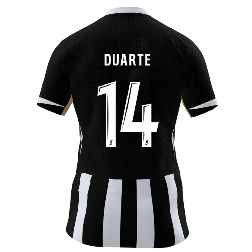 DanxenキッズLuis Duarte#14黒 青ホームシャツ2026/27ジャージーユニフォーム