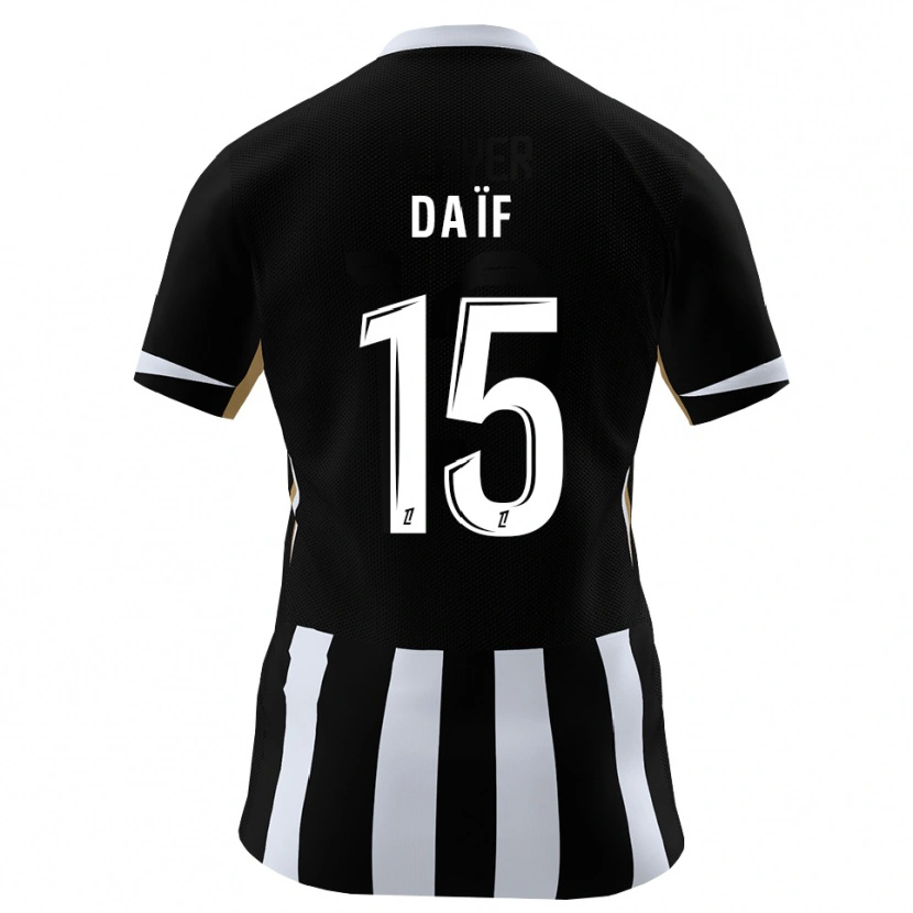 DanxenキッズZiyad Daïf#15黒 青ホームシャツ2026/27ジャージーユニフォーム