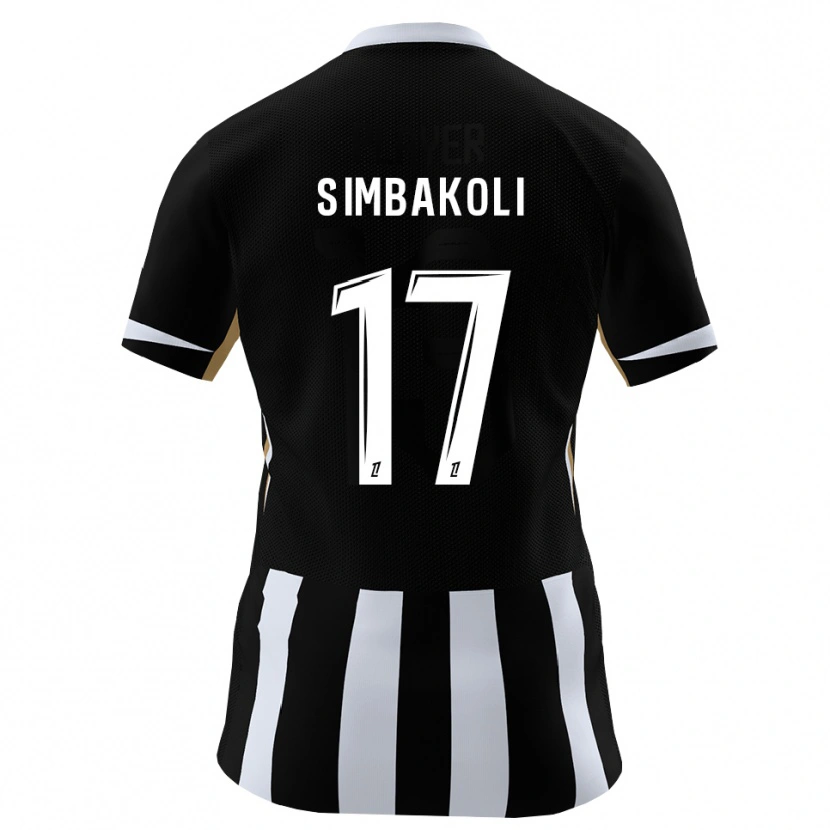 DanxenキッズUsman Simbakoli#17黒 青ホームシャツ2026/27ジャージーユニフォーム
