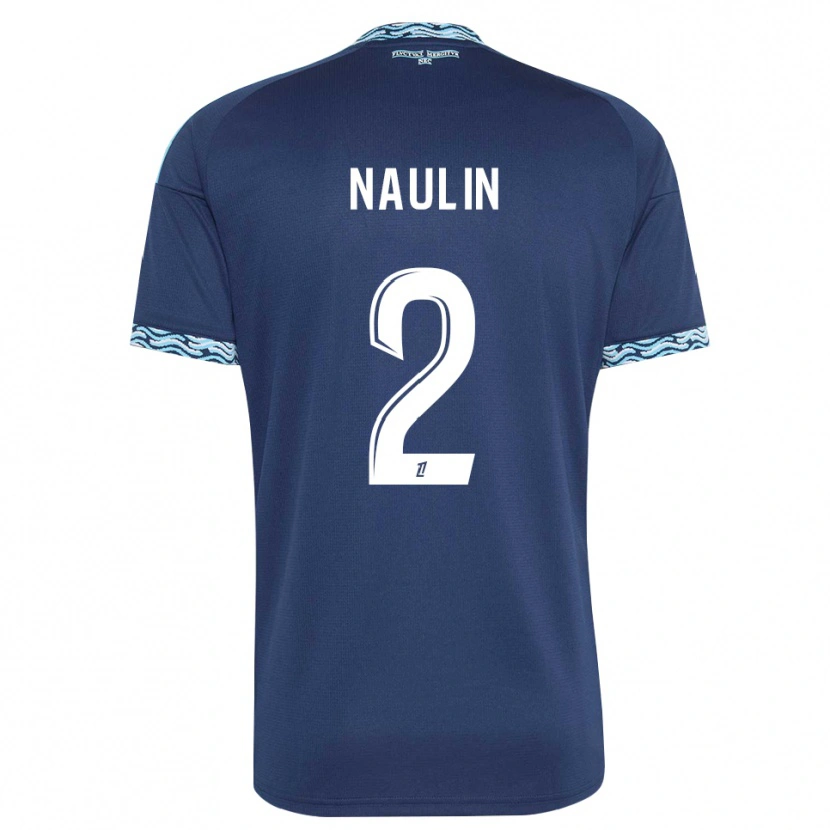 DanxenキッズEthan Naulin#2スティールブルー 白ホームシャツ2026/27ジャージーユニフォーム