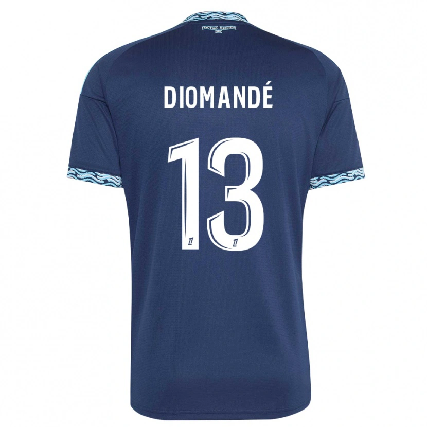 DanxenキッズVassancy Diomandé#13スティールブルー 白ホームシャツ2026/27ジャージーユニフォーム