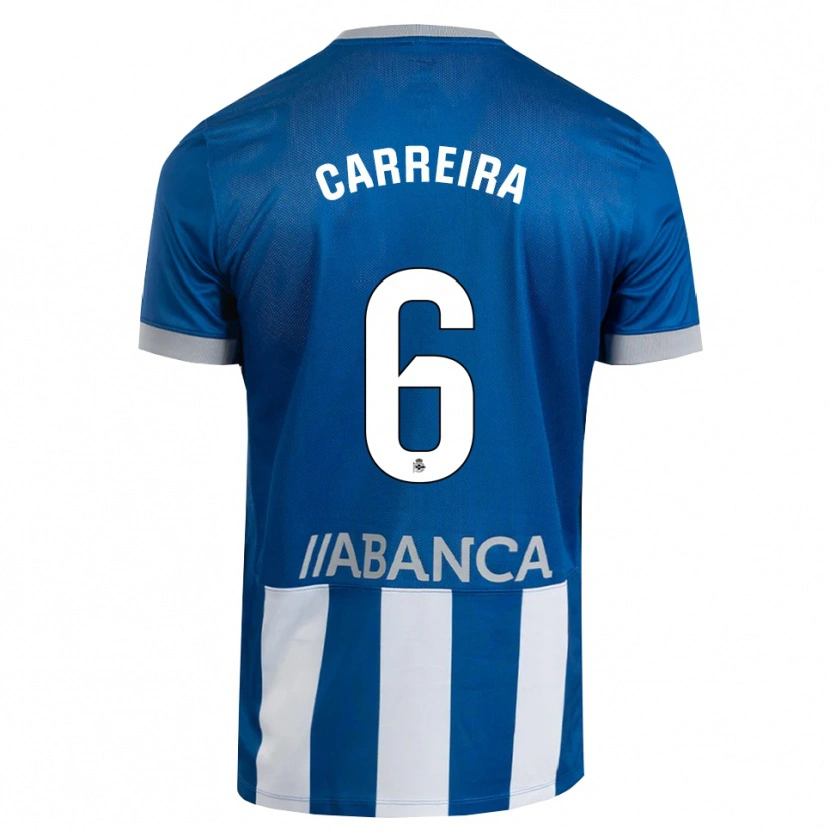 DanxenキッズDavid Carreira#6青 グレー 白ホームシャツ2026/27ジャージーユニフォーム