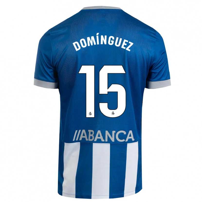 DanxenキッズDavid Domínguez#15青 グレー 白ホームシャツ2026/27ジャージーユニフォーム