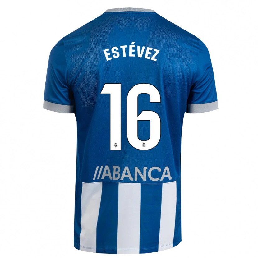 DanxenキッズDani Estévez#16青 グレー 白ホームシャツ2026/27ジャージーユニフォーム