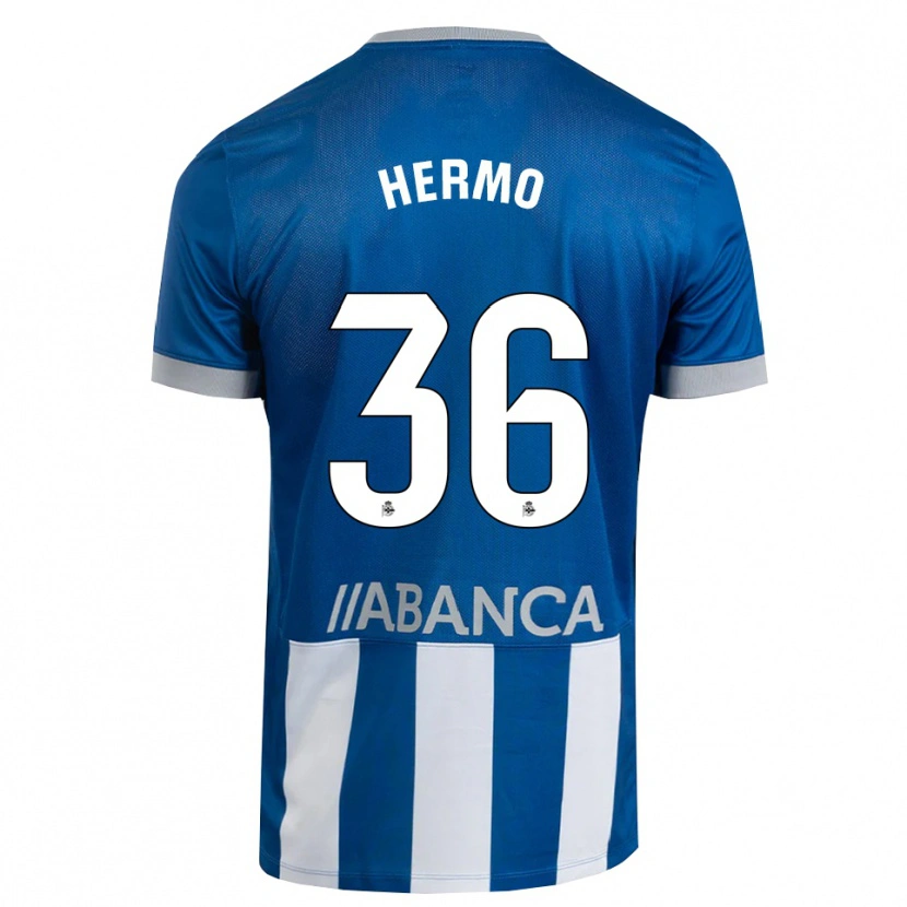 DanxenキッズMario Hermo#36青 グレー 白ホームシャツ2026/27ジャージーユニフォーム
