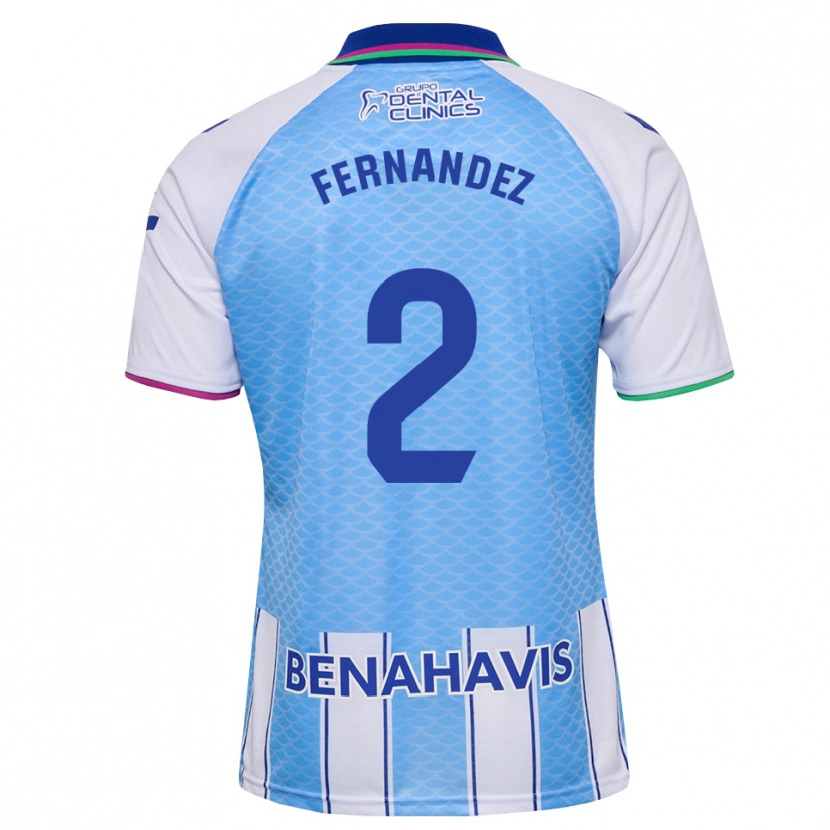 DanxenキッズAron Neqach Fernández#2ディープスカイブルー 白ホームシャツ2026/27ジャージーユニフォーム