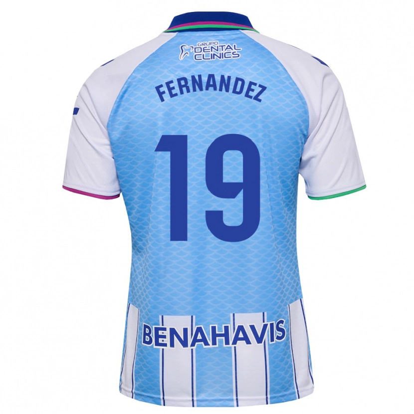 Danxenキッズラウル・フェルナンデス#19ディープスカイブルー 白ホームシャツ2026/27ジャージーユニフォーム
