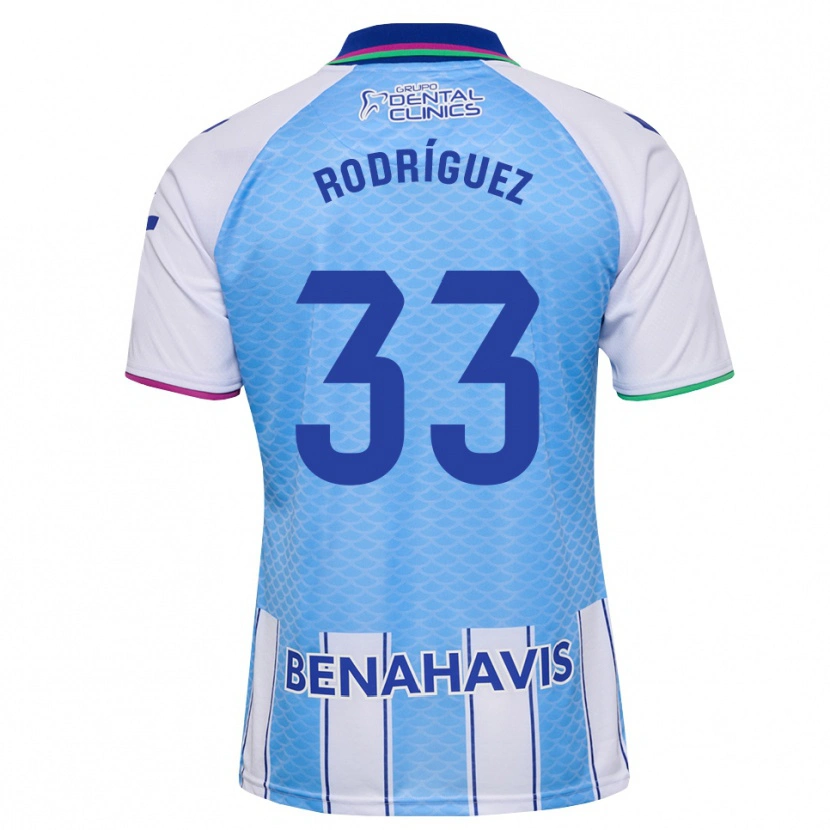 DanxenキッズAlfonso Rodríguez#33ディープスカイブルー 白ホームシャツ2026/27ジャージーユニフォーム