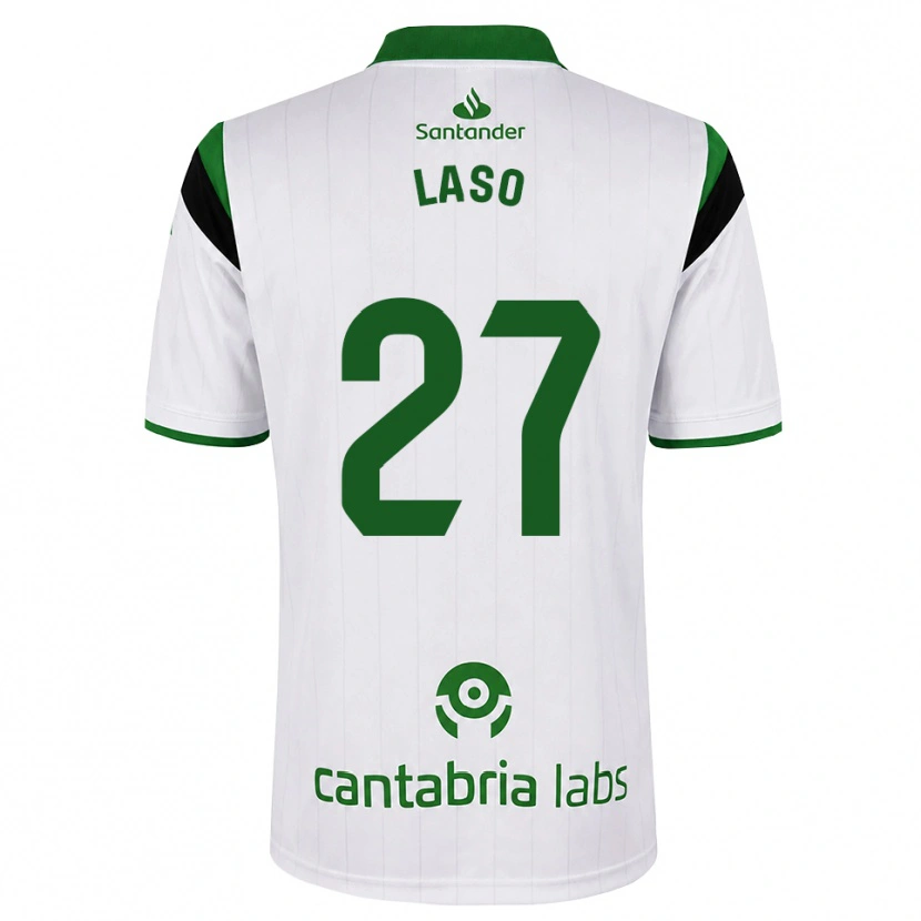 DanxenキッズAlejandro Laso#27白 緑 黒ホームシャツ2026/27ジャージーユニフォーム