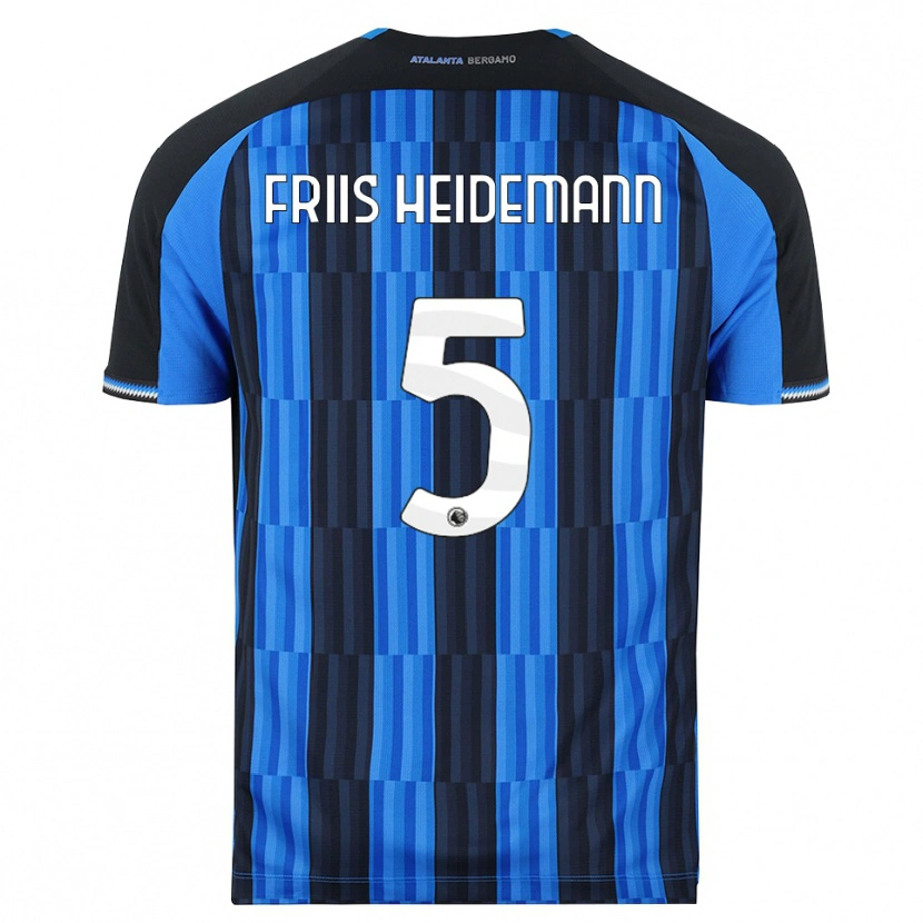 DanxenキッズLukas Friis Heidemann#5ブルー ブラック レッドホームシャツ2026/27ジャージーユニフォーム