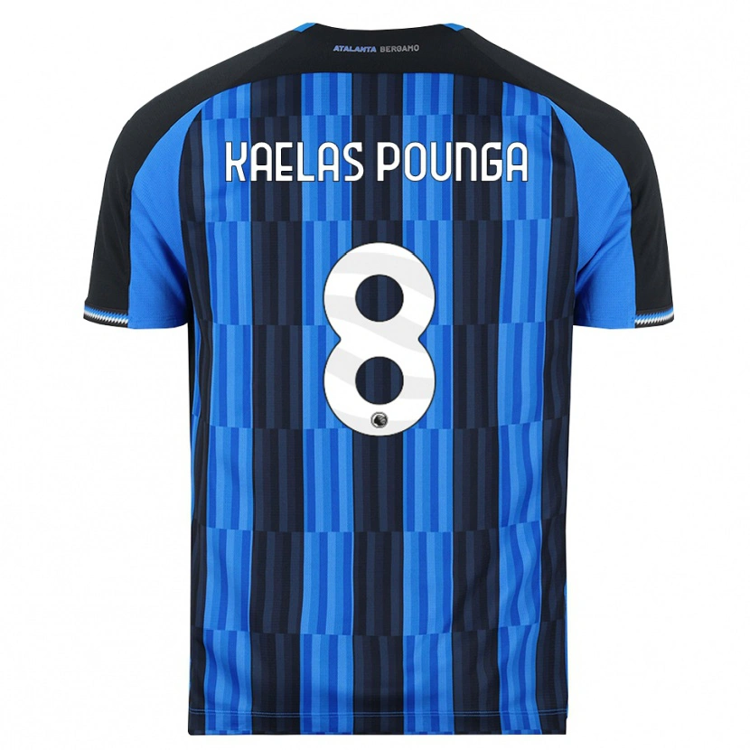DanxenキッズDigne Kaelas Pounga#8ブルー ブラック レッドホームシャツ2026/27ジャージーユニフォーム