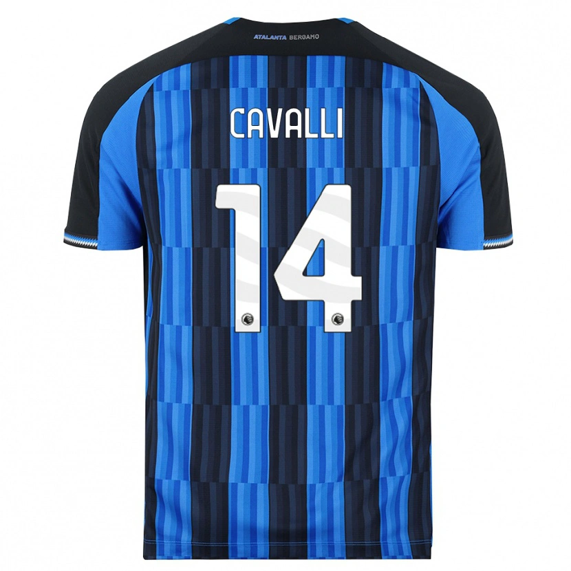 DanxenキッズTommaso Cavalli#14ブルー ブラック レッドホームシャツ2026/27ジャージーユニフォーム