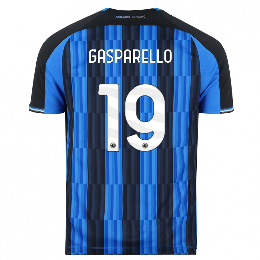 DanxenキッズFrancesco Gasparello#19ブルー ブラック レッドホームシャツ2026/27ジャージーユニフォーム