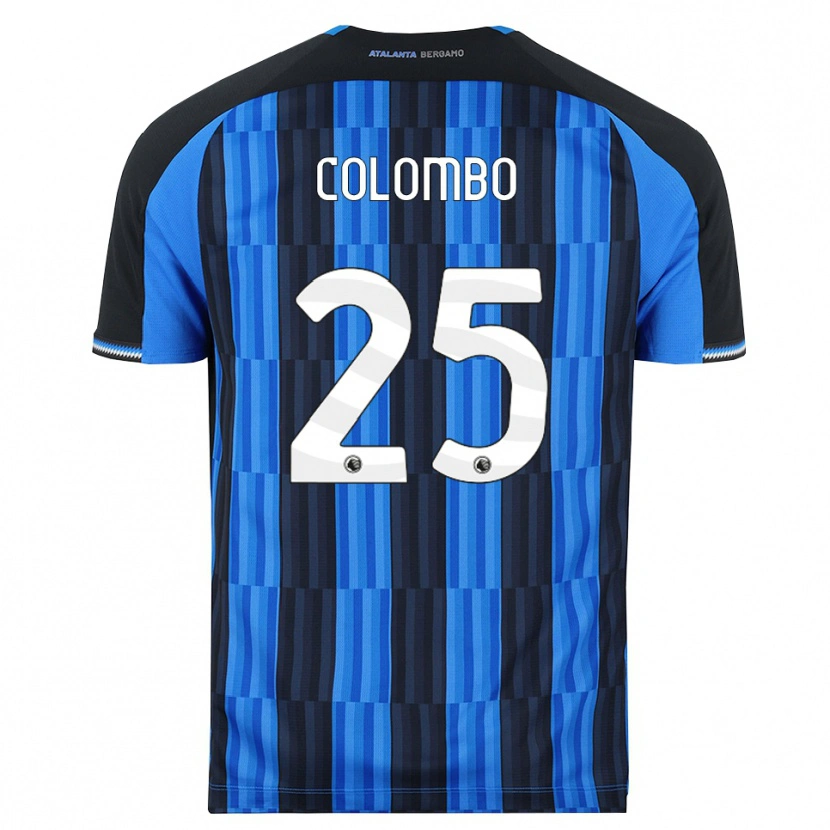 DanxenキッズMatteo Colombo#25ブルー ブラック レッドホームシャツ2026/27ジャージーユニフォーム