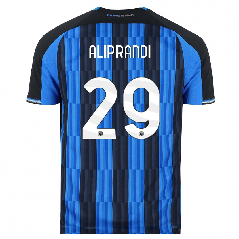 DanxenキッズMattia Aliprandi#29ブルー ブラック レッドホームシャツ2026/27ジャージーユニフォーム