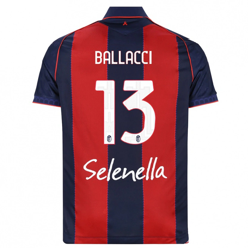 DanxenキッズEdoardo Ballacci#13ロイヤルブルー レッド ホワイトホームシャツ2026/27ジャージーユニフォーム