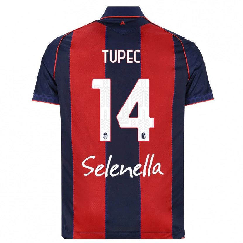 DanxenキッズLeos Tupec#14ロイヤルブルー レッド ホワイトホームシャツ2026/27ジャージーユニフォーム
