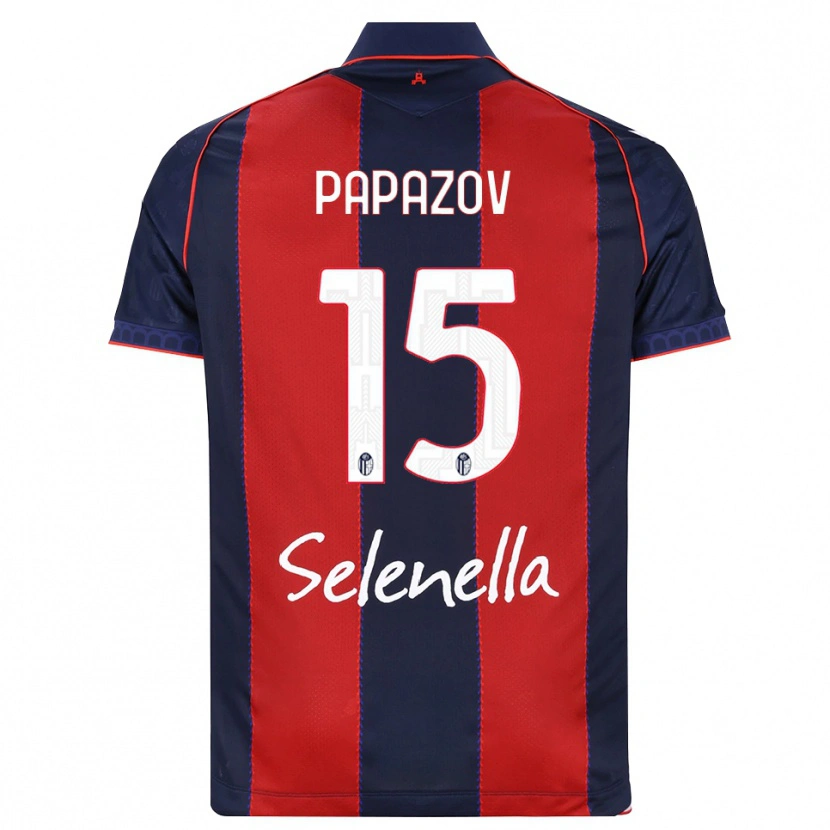 DanxenキッズDimitar Papazov#15ロイヤルブルー レッド ホワイトホームシャツ2026/27ジャージーユニフォーム