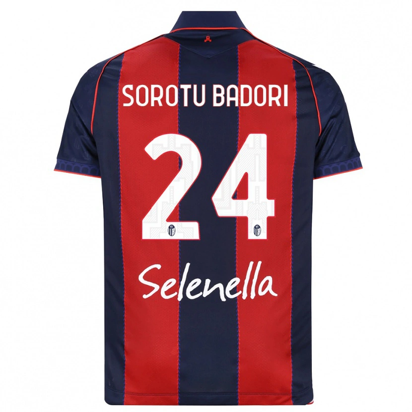 DanxenキッズKwesi Sorotu Badori#24ロイヤルブルー レッド ホワイトホームシャツ2026/27ジャージーユニフォーム