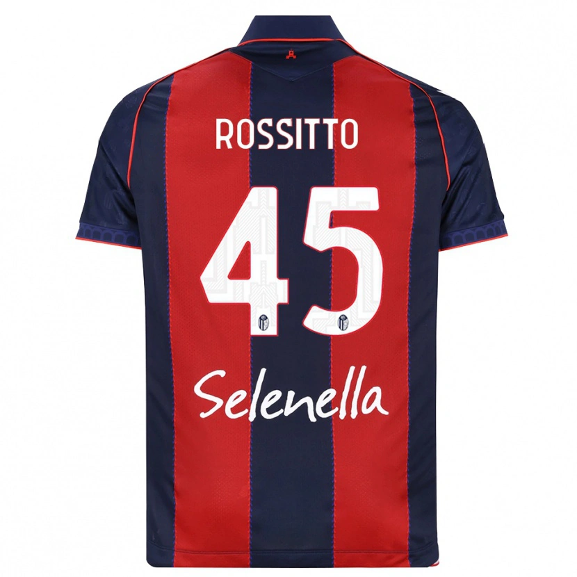 DanxenキッズNiccoló Rossitto#45ロイヤルブルー レッド ホワイトホームシャツ2026/27ジャージーユニフォーム