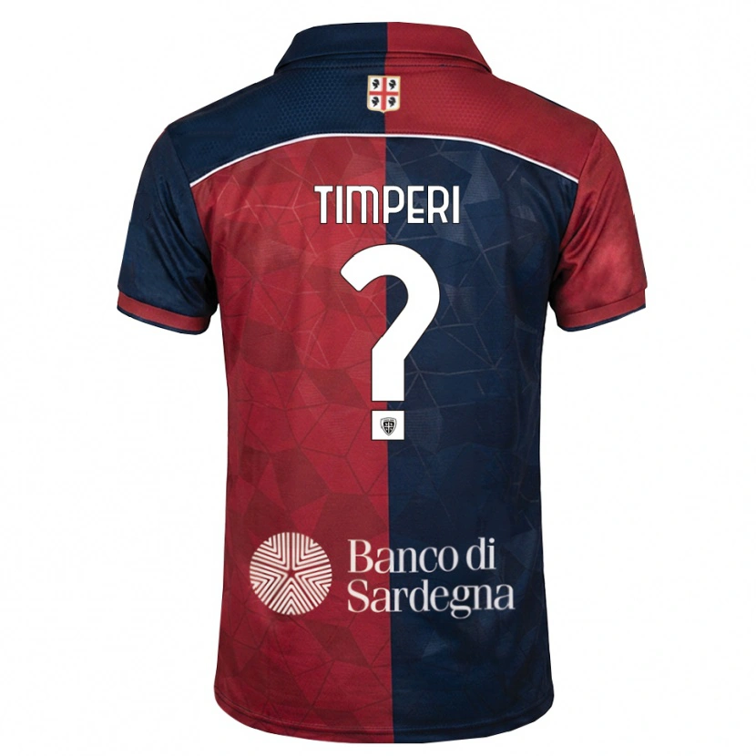 DanxenキッズGiordano Timperi#0バーガンディ ロイヤルブルーホームシャツ2026/27ジャージーユニフォーム