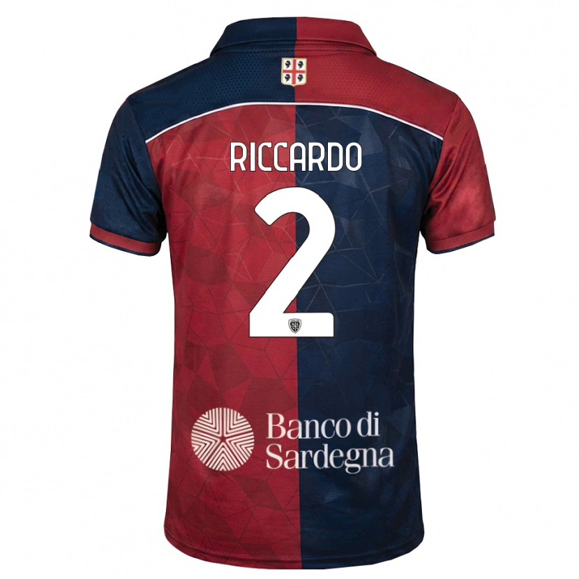 DanxenキッズRiccardo Congiu#2バーガンディ ロイヤルブルーホームシャツ2026/27ジャージーユニフォーム