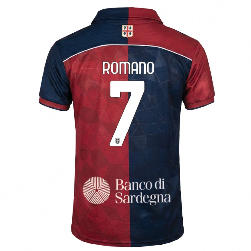 DanxenキッズAntonio Romano#7バーガンディ ロイヤルブルーホームシャツ2026/27ジャージーユニフォーム