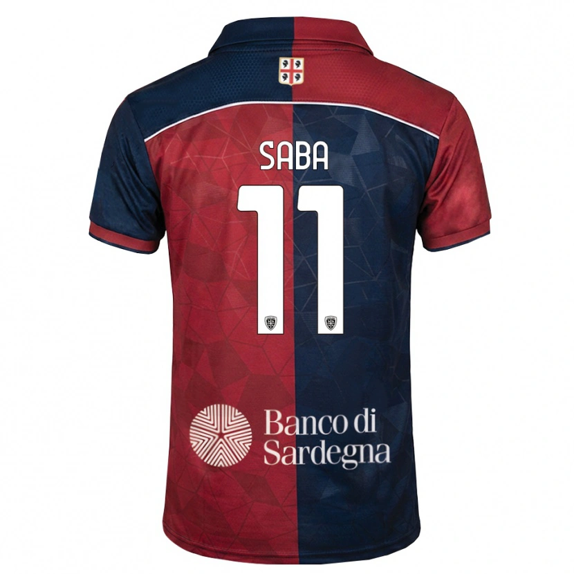 DanxenキッズAlessio Saba#11バーガンディ ロイヤルブルーホームシャツ2026/27ジャージーユニフォーム