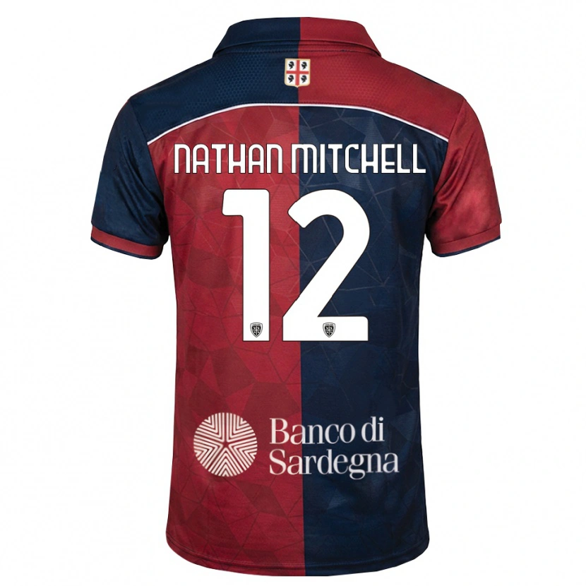 DanxenキッズAnton Nathan Mitchell#12バーガンディ ロイヤルブルーホームシャツ2026/27ジャージーユニフォーム
