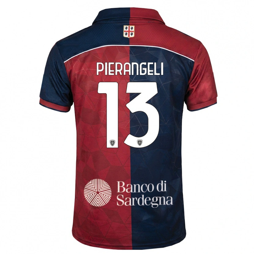 DanxenキッズLuis Pierangeli#13バーガンディ ロイヤルブルーホームシャツ2026/27ジャージーユニフォーム