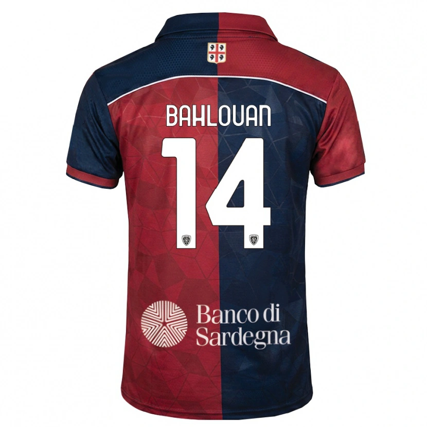 DanxenキッズAmine Bahlouan#14バーガンディ ロイヤルブルーホームシャツ2026/27ジャージーユニフォーム